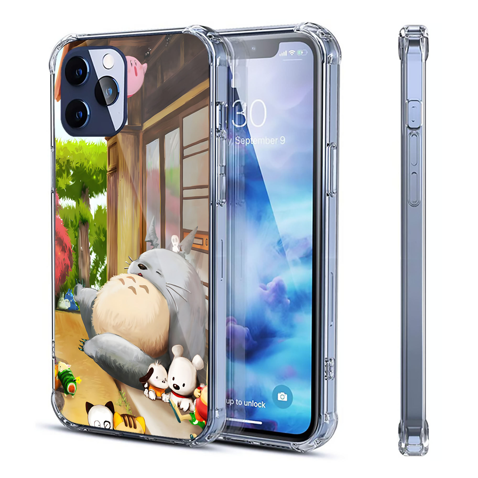 （画像用） となりのトトロ 草壁メイ 草壁サツキ My Neighbor Totoro Satsuki Kusakabe Mei Kusakabe 【iPhone 12シリーズ対応】透明スマホケース（クリアソフトケース）